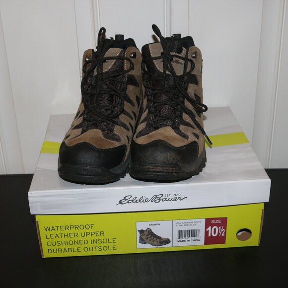 Eddie Bauer Ridgeline hiking boots size 10.5 Med and comes with box - Picture 1 of 11